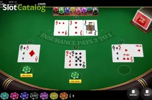 Скрин2. Classic Blackjack (Red Tiger) слот