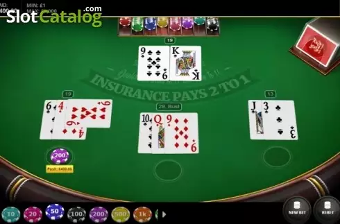 Скрин3. Classic Blackjack (Red Tiger) слот