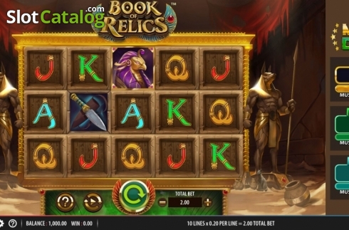 Скрин3. Book of Relics слот