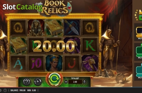 Скрин4. Book of Relics слот