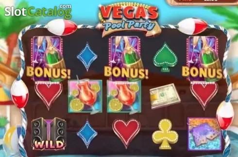 Скрин2. Vegas Pool Party слот
