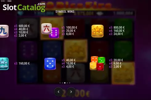 Скрин7. 40 Dice Fire слот