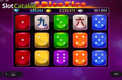 Скрин2. 5 Dice Fire слот