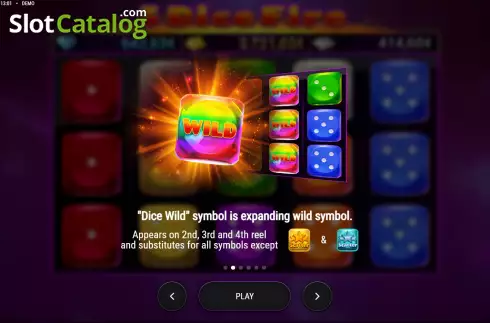 Скрин5. 5 Dice Fire слот