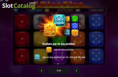 Скрин6. 5 Dice Fire слот