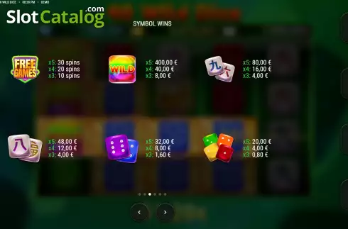Скрин9. 40 Wild Dice слот