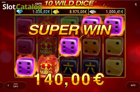 Скрин4. 10 Wild Dice (Redstone) слот
