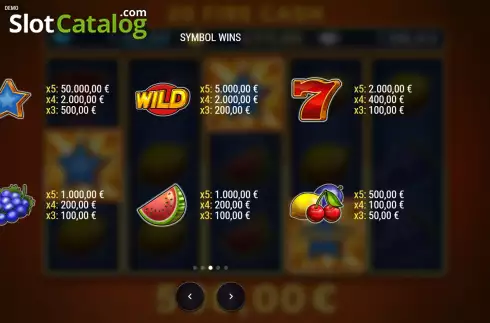 Скрин7. 20 Fire Cash слот