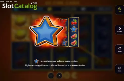 Скрин6. 40 Fire Cash слот