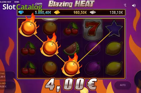 Скрин4. Blazing HEAT слот