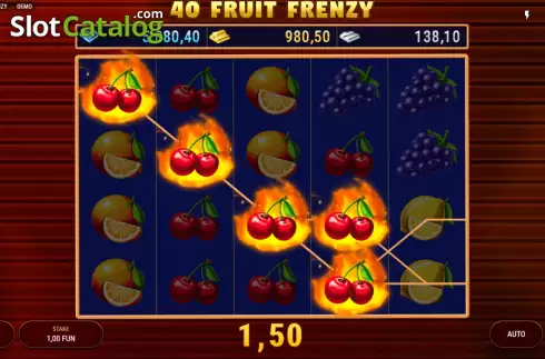 Скрин3. 40 Fruit Frenzy слот