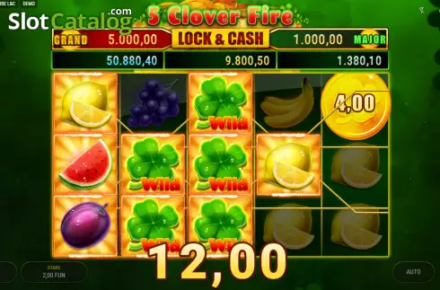 Скрин3. 5 Clover Fire - Lock & Cash слот