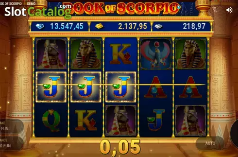 Скрин3. Book of Scorpio Double Chance слот