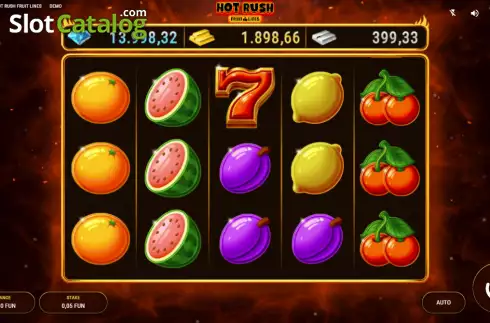 Скрин2. Hot Rush Fruit Lines слот