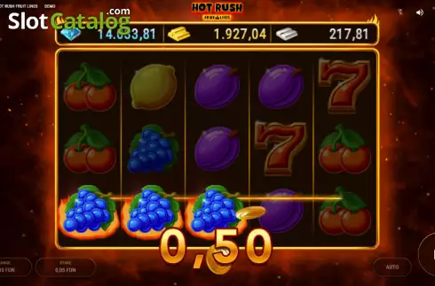 Скрин3. Hot Rush Fruit Lines слот