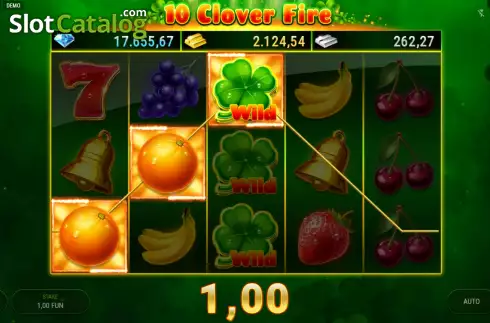 Скрин3. 10 Clover Fire слот