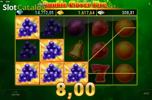 Скрин3. Double Clover Fire слот