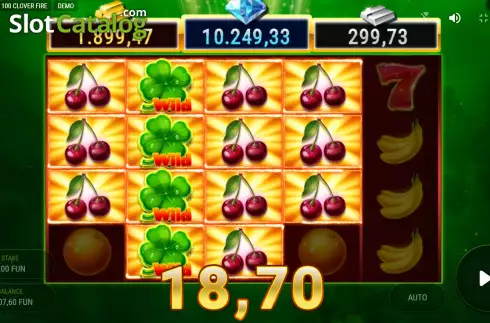 Скрин3. 100 Clover Fire слот