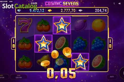Скрин3. Cosmic Sevens слот