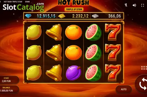 Скрин2. Hot Rush Triple Star слот