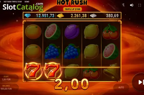 Скрин3. Hot Rush Triple Star слот