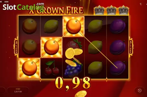 Скрин3. X Crown Fire слот