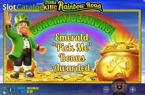 Скрин4. Emerald King Rainbow Road слот