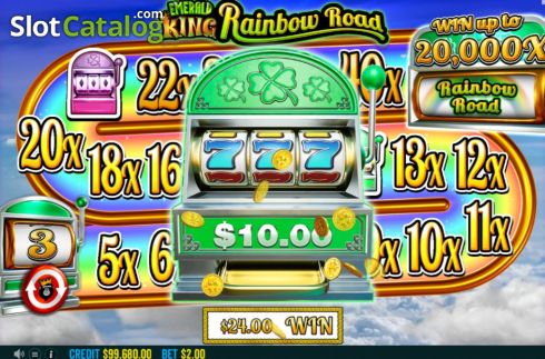 Скрин7. Emerald King Rainbow Road слот
