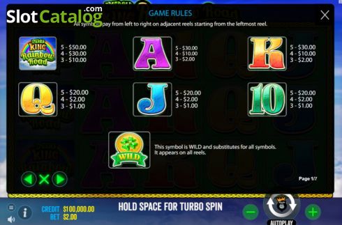 Скрин9. Emerald King Rainbow Road слот