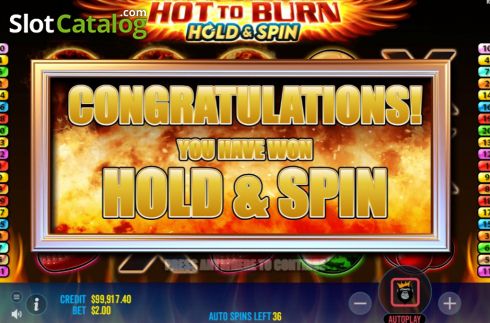 Скрин7. Hot To Burn Hold And Spin слот