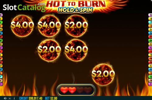 Скрин8. Hot To Burn Hold And Spin слот