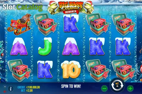 Скрин2. Christmas Big Bass Bonanza слот