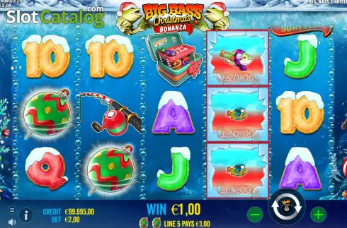 Скрин3. Christmas Big Bass Bonanza слот