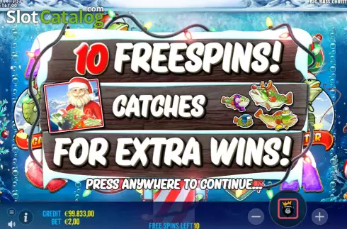 Скрин5. Christmas Big Bass Bonanza слот