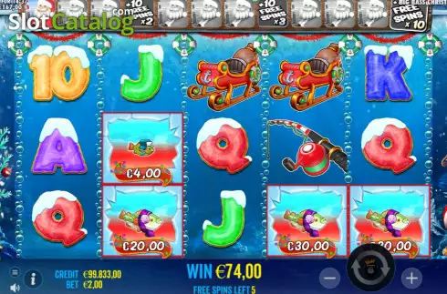 Скрин8. Christmas Big Bass Bonanza слот