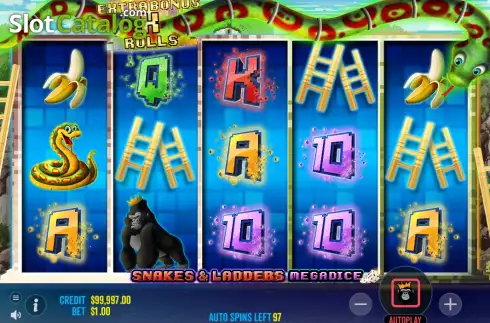 Скрин4. Snakes and Ladders Megadice слот