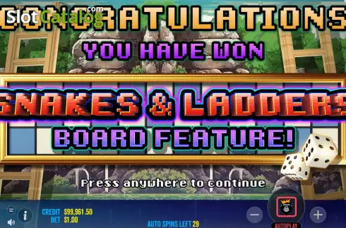 Скрин7. Snakes and Ladders Megadice слот