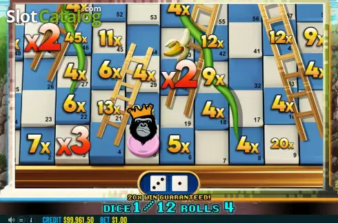 Скрин9. Snakes and Ladders Megadice слот