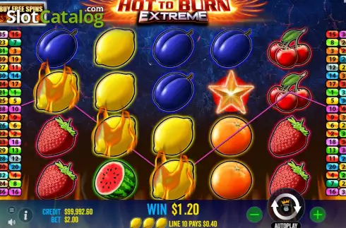 Скрин3. Hot to Burn Extreme слот