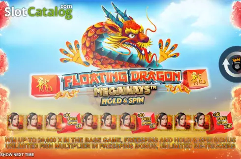 Скрин2. Floating Dragon Megaways слот