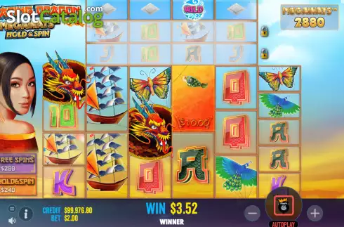 Скрин5. Floating Dragon Megaways слот