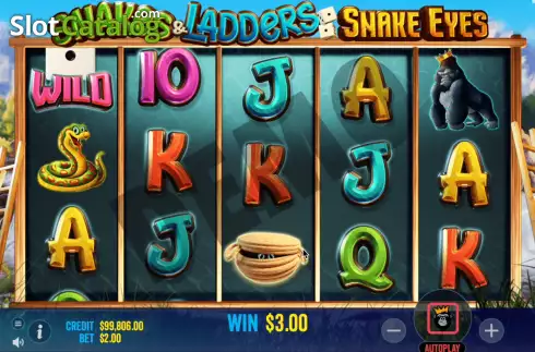 Скрин4. Snakes and Ladders Snake Eyes слот