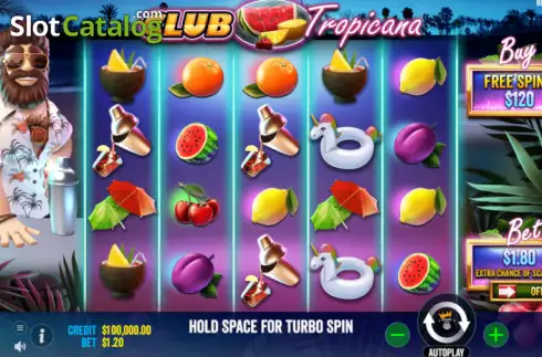 Скрин2. Club Tropicana слот