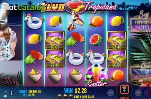Скрин6. Club Tropicana слот