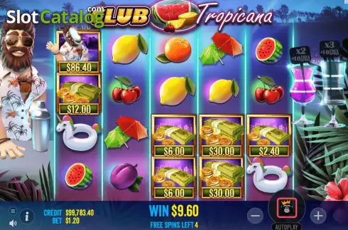 Скрин9. Club Tropicana слот
