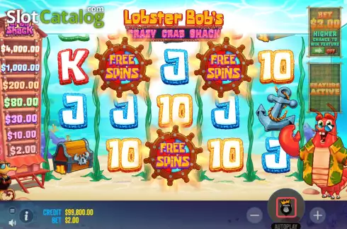 Скрин4. Lobster Bob’s Crazy Crab Shack слот