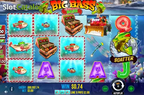 Скрин3. Big Bass Christmas Bash слот