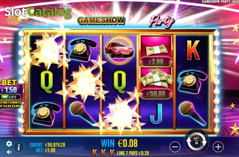 Скрин5. Gameshow Party слот