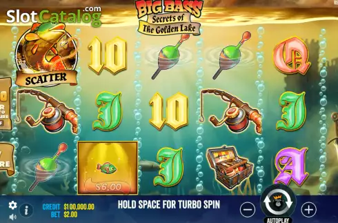 Скрин2. Big Bass Secrets of the Golden Lake слот