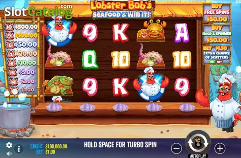 Скрин2. Lobster Bob’s Sea Food and Win It слот